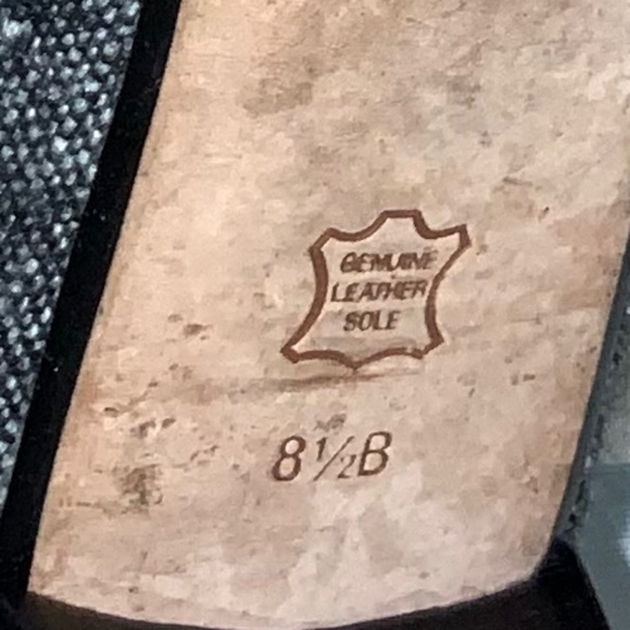 Talbots Ballet Flats Loafers Shoes Size 8.5B Black White tweed leather sole - Picture 8 of 8